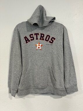 Houston Astros Gray Pullover Hoodie Sweatshirt Kids Size XL 14/16